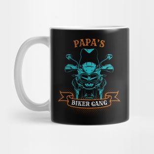 Papa's Biker Gang Father's Day Mug